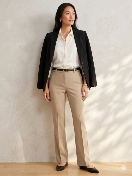 7Th Avenue Design Studio Pants - New York & Company 7th Avenue Design Studio Pants Women’s 4 Tall Khaki